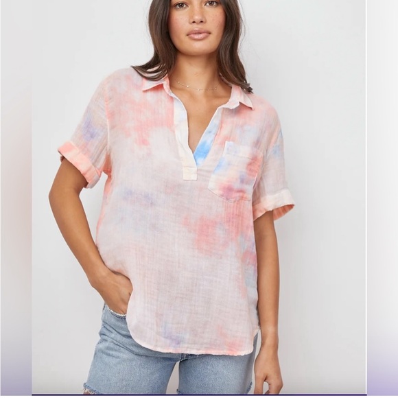 Rails Tops - Rails Savannah gauzy cotton watercolor top